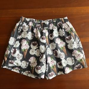 EUC Kortni Jeane Medium Men’s Swim Trunks in Ice Cream Floral